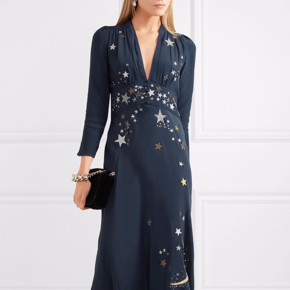 Rixo Moon + Stars Dress NWT